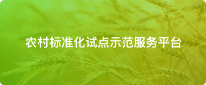 农村标准化试点示范服务平台